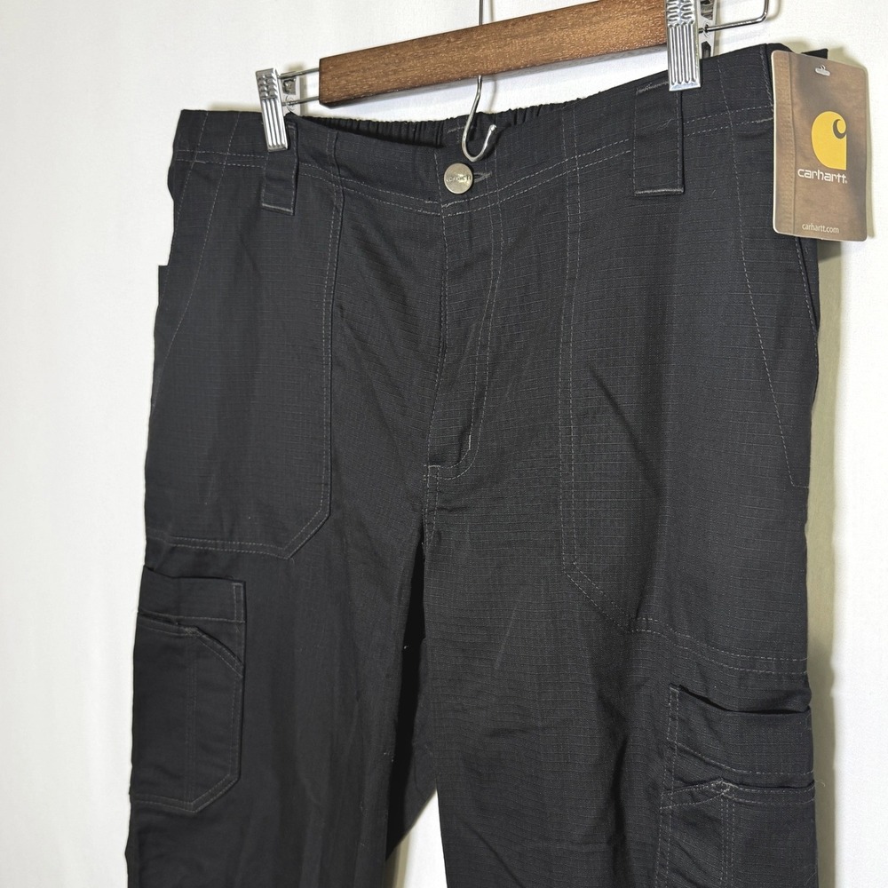 Carhartt Liberty Black Cargo Scrub Pants Men's Medium Regular Ripstop C54108